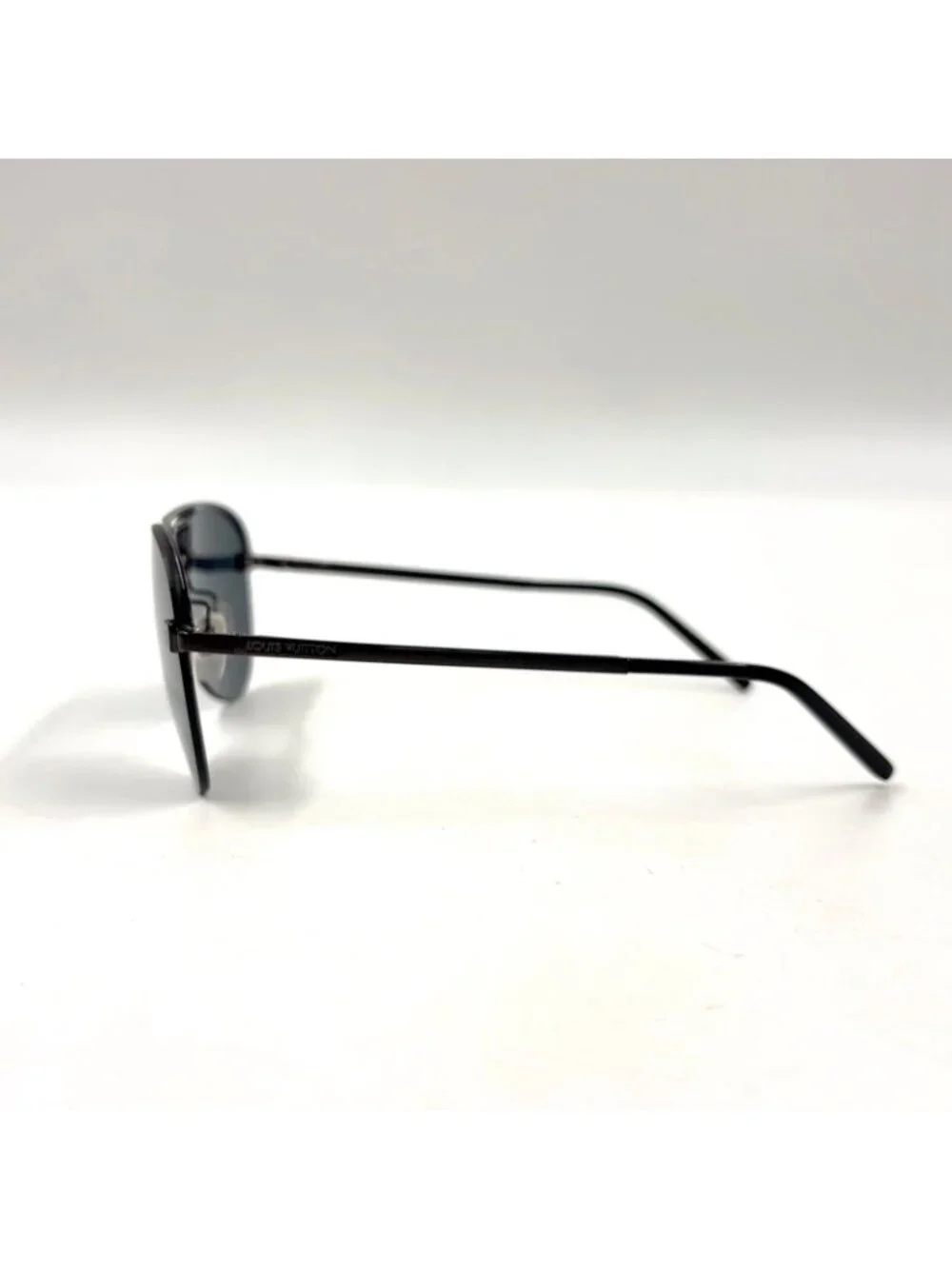 Louis Vuitton Clockwise Acetate Metal Gray Black Sunglasses Eyewear